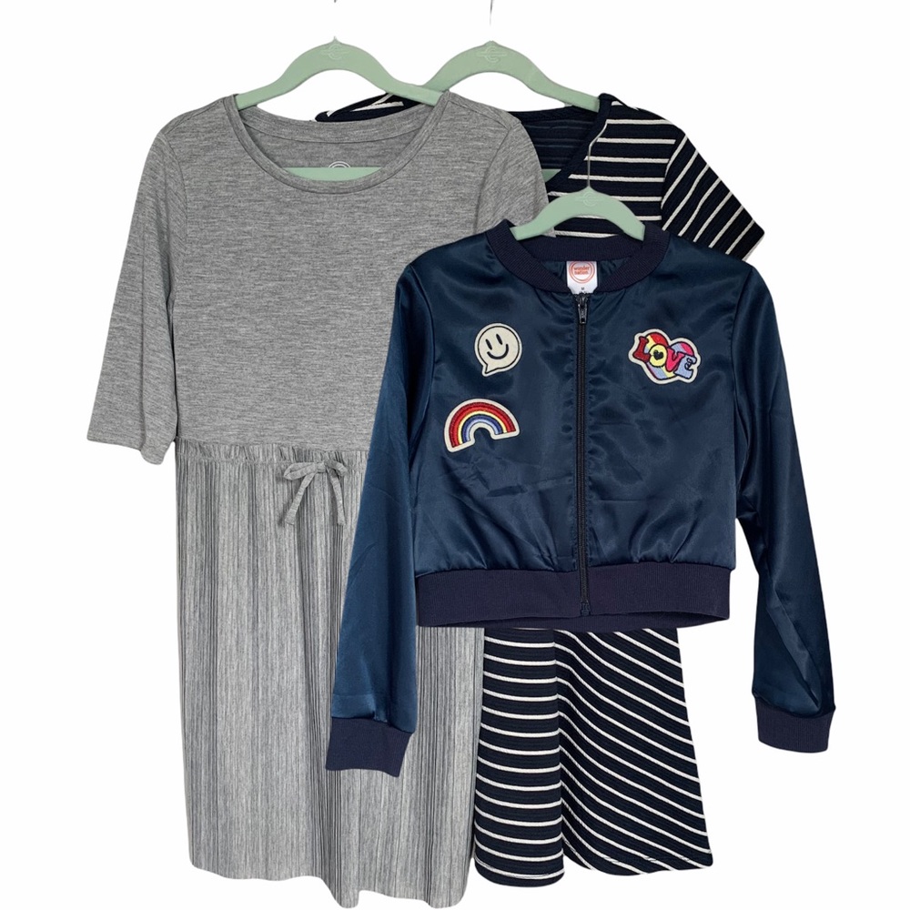 Brand New girls lot dresses & jacket size 7/8